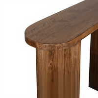 Table console en bois massif au design moderne, convertible pour l'entrée, l'hôtel, l'atelier ou le salon, meuble pour la maison