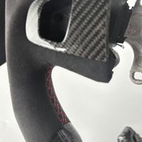 Volant sport avec écran LED pour Renault Clio 4 RS, en fibre de carbone noire, haute qualité, best-seller