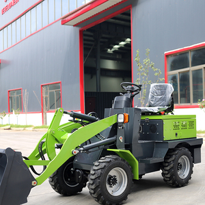 Miễn phí vận chuyển Mới Nhỏ Gọn điện loader 4x4 bánh xe mở Cab với công suất cao xô nhỏ Skid chỉ đạo Bộ nạp - Product Image 1