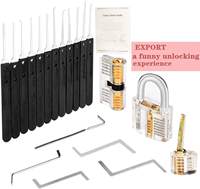 Ensemble d'outils de déverrouillage professionnel de qualité supérieure Kit d'extraction de clé de serrurier