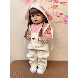 Muñeco Reborn de Niño YOURBRAND con Cejas Naturales Rubias Finas, Cabeza de Silicona, Torso Relleno de Algodón, Regalo Decorativo - Product Image 1