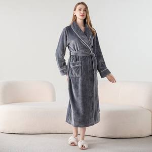 Accappatoi in Flanella Spessa, Pigiami Autunno-Inverno, Abbigliamento da Casa per Coppie, Accappatoi per <span class=keywords><strong>Uomo</strong></span> e Donna - Product Image 6