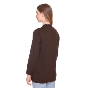 Suéteres de punto con cuello en V para mujer, cárdigan abierto frontal, ropa de invierno, ropa de moda personalizada, suéteres de punto para mujer de BD - Product Image 5
