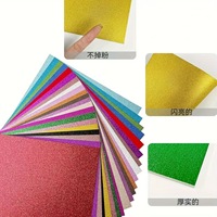 Papier pailleté noir métallisé pour accessoires de mode, fournitures artisanales écologiques non toxiques, feuille de 50x70cm, double face scintillante