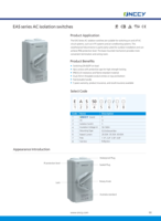 Interrupteur de déconnexion solaire photovoltaïque ONCCY IP66 étanche, isolateur CC 500V 1P 2P 3P 4P 20A 35A 63A