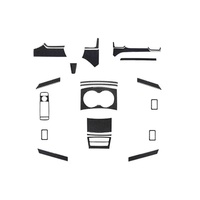 Autocollants décoratifs pour garnitures intérieures style fibre de carbone, décorations pour console centrale, pour Tesla Model 3 Y S X, accessoires intérieurs Tesla