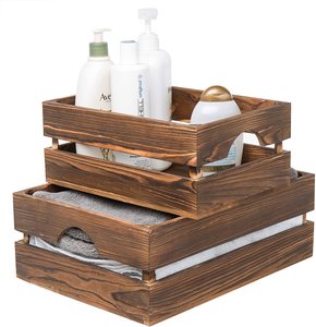 Plateau de service avec poignées Plateau décoratif en bois pour salon Carré Grands plateaux de service pour la décoration intérieure Cuisine - Product Image 5