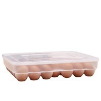 Boîte de rangement pour œufs à 34 compartiments multi-niveaux - Minimalisme moderne, plastique PP, plateau à œufs antichoc pour réfrigérateur, conservation de la fraîcheur