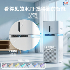 All In One <b>Humidifier</b> And Purifier Gray 21-30 Sqm Home Use Negative Ion HePa Filter - Product Image 3