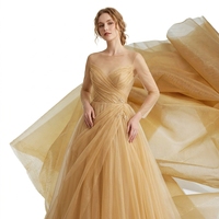 Tissu d'organza 100% polyester transparent de luxe pour robes de mariée, robes et voiles de mariée