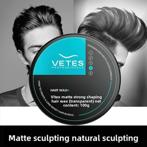 Cire coiffante pour homme Vetis Fresh, tenue forte, fini mat, longue durée, parfum frais, volume naturel - Product Image 2