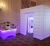 Cabine photo gonflable de haute qualité 360°, tente cubique, enceinte, bâche en PVC de 0,9 mm, taille et couleur personnalisables, comprenant un souffleur et un kit de réparation