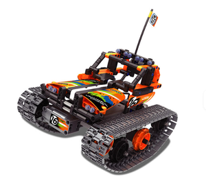 Voiture RC 3-en-1 transformable à grande vitesse avec blocs de construction, batterie au lithium rechargeable, télécommande 2.4G, <span class=keywords><strong>jouet</strong></span> de course STEM DIY en briques - Product Image 4