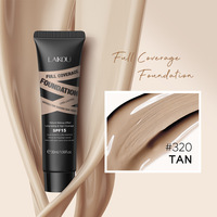 LAIKOU 30g  OEM Personnalisé Correcteur longue tenue imperméable Contrôle du sébum Maquillage liquide pour le visage Fond de teint