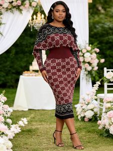 Neuestes Miyaki Elegantes Modisches Temperamentvolles Langarm Plissiertes Übergrößen Damenkleid - Product Image 1