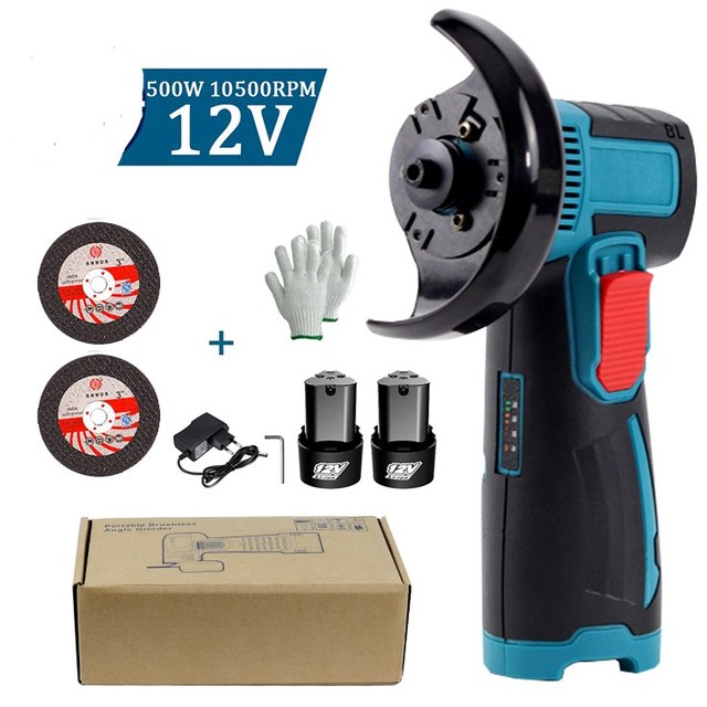 12V Cordless Electric Lithium Battery Angle Grinder