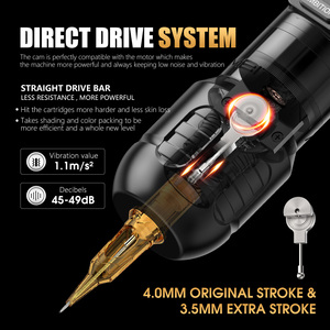 ABS Zetton <span class=keywords><strong>Moteur</strong></span> Brushless 3.5mm/4.0mm Course Entraînement Direct Professionnel Rotatif Pistolet De Tatouage Sans Fil <span class=keywords><strong>Stylo</strong></span> De Tatouage Machine pour Artiste - Product Image 4