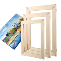 Cadre de peinture en bois rectangulaire minimaliste fait main à suspendre verticalement