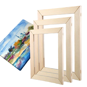 Wood Painting <b>Frame</b> Rectangular Minimalist Handmade Wall <b>Mount</b> Vertical - Product Image 1