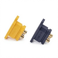 Connecteur Amass XT90E 2+2 à montage sur panneau, plaqué or, hybride, pour alimentation et signal, stock d'usine d'origine pour liaison BMS de batterie intelligente