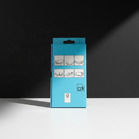 Étui de téléphone personnalisé avec logo, emballage de vente au détail, boîte à couvercle magnétique avec insert pour la coque arrière du téléphone portable