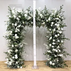 Decorative Flower Supplies square Arch flower Stage Floral Frame Backdrop Wedding arch wedding decoration green square arch