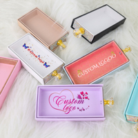 Boîte à cils conception gratuite boîte d'emballage personnalisée en faux cils de marque privée boîtes de faux cils vides de luxe