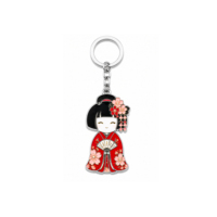 Porte-clés en alliage de qualité supérieure, exquis, de conception japonaise, multi-motifs, pour souvenir touristique, décoration de la maison, avec divers éléments traditionnels