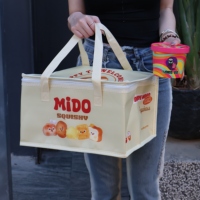 Sac isotherme classique en bâche imperméable avec logo personnalisé pour fruits de mer, viande, aliments réfrigérés, activités extérieures