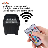 Lampu MengYi 4*18W DMX512 dengan WiFi dan Lampu LED RGBWA+UV untuk Pesta DJ