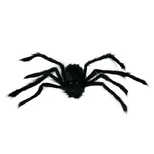 Haunted House Props Huge Home Yard Party Spider Web Decorations Halloween Spider For Indoor Outdoor
