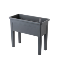 Jardinière surélevée en plastique avec pieds, bac de culture intérieur/extérieur, conteneur à racines profondes pour légumes et fleurs, grande capacité