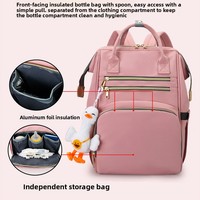 Directo de Fábrica, Multifuncional, Estilo Moderno para Mamás, Color Sólido Simple, Gran Capacidad, Doble Asa, Impermeable, Poliéster