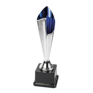 Trofeo Azul con Interior de 275 mm, Placa de Cristal y Vidrio Impresa con UV para Regalos de Ferias Comerciales y Regalos de Bienvenida - Product Image 1