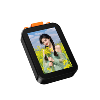 Tragbarer Mini-Selfie-Bildschirm-Monitor 2-Zoll-Display+Audio Eingebauter 850mAh Wiederaufladbarer Akku USB-C-Kabel Magnetisch Kunststoff