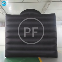 Ring basket tiup komersial, semburan lapangan basket dengan 5 Hoop permainan interaktif menembak permainan Karnaval