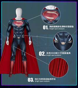 For <strong>Captain</strong> <strong>America</strong> Cosplay <strong>Costume</strong> for Adults Superhero Jumpsuit with Character for Halloween Movie Role Play Festivities - Product Image 3