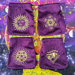 Nueva <span class=keywords><strong>Bolsa</strong></span> de Almacenamiento de Terciopelo para Cartas de Tarot y Oráculos, <span class=keywords><strong>Bolsa</strong></span> para Joyas y Cristales, <span class=keywords><strong>Bolsa</strong></span> de Regalo con Cordón para Dados - Product Image 3