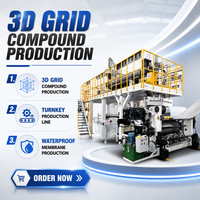 Ligne de production de co-extrusion multicouche à vis unique PLC pour feuilles polymères imperméables en HDPE à grille croisée, conception personnalisée industrielle
