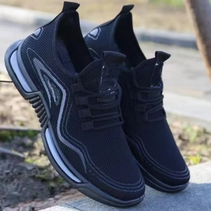 Zapatillas de Deporte de Moda para Hombre, Primavera-Verano, Antideslizantes, Informales, para Correr, con Parte Superior de Malla Transpirable, Cómodas, Blancas - Product Image 3