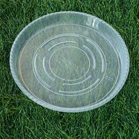 Haute qualité clair rond en plastique soucoupe semis plante soucoupe Transparent fleur planteur Pot plateau