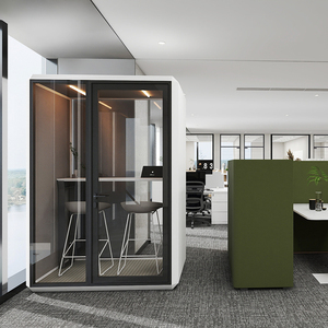 Commercio all'ingrosso fonoassorbente mobile insonorizzato per ufficio Call <span class=keywords><strong>Booth</strong></span> Meeting Pod con posti a sedere - Product Image 5