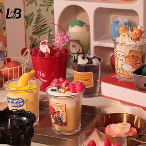 Bougie artisanale en cire de soja pour l'aromathérapie - Bougie artistique créative pour Halloween, mariage, Ramadan, Noël - Product Image 1