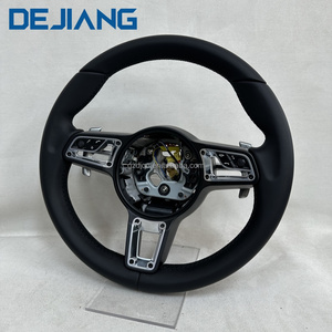 Volant <span class=keywords><strong>sport</strong></span> en cuir pleine fleur personnalisé, fourni par l'usine, accessoires pour Porsche 991 <span class=keywords><strong>911</strong></span> 992 718 918CARRERA GT Macan Cayman - Product Image 3