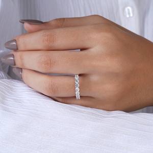 Bague fine élégante en or ton diamant pour femmes, bijoux minimalistes pour les doigts, port quotidien, cadeau de fiançailles tendance - Product Image 5