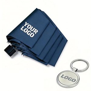 Custom Logo Personalized Wholesale Printing Promotional Gift Business Manual <b>Folding</b> Umbrella - Product Image 1