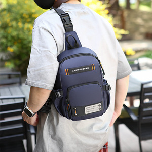 Sac à dos unisexe professionnel en nylon imperméable avec bandoulière arquée et fermeture éclair pour ordinateur portable – Vente en gros - Product Image 6