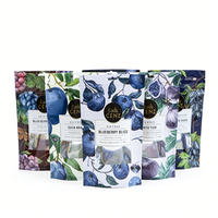 Sachet alimentaire à haute barrière avec soufflet thermoscellable, base renforcée et graphismes personnalisés pour les emballages de boissons en poudre
