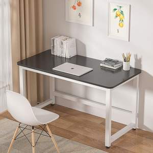 Escritorio de Computadora con Superficie de Madera, Moderno, Minimalista, Rectangular, para Oficina, Hogar, Estudio, Dormitorio, Habitación de Alquiler, Diseño Simple - Product Image 4