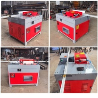 Machine automatique de découpe de palettes en bois avec moteur, capacité de 10-20 pièces/min, puissance de 11 kW, pour la découpe d'angles, le chanfreinage et le rainurage